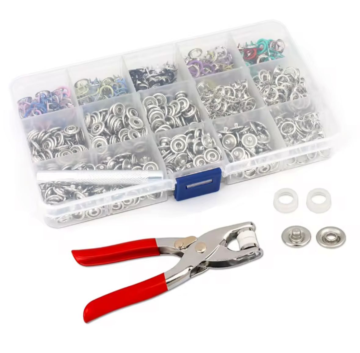 ✨ Juego de Botones a Presión + Herramienta de Instalación (100 piezas)